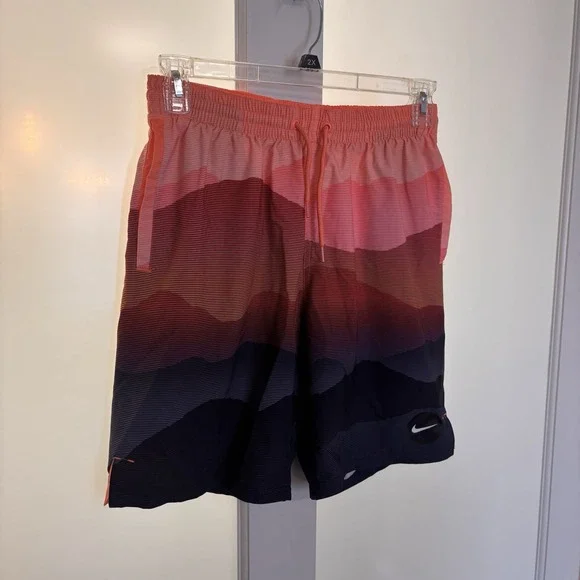 Nike Medium (Fit 28In) Surf Swim Board Trunk Multicolor Stretch 9" Shorts - Picture 2 of 6